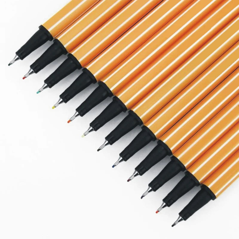 12 Colors Fineliner Set Drawing Pen 0.4mm Liner Pens Sketch Lettering Markers