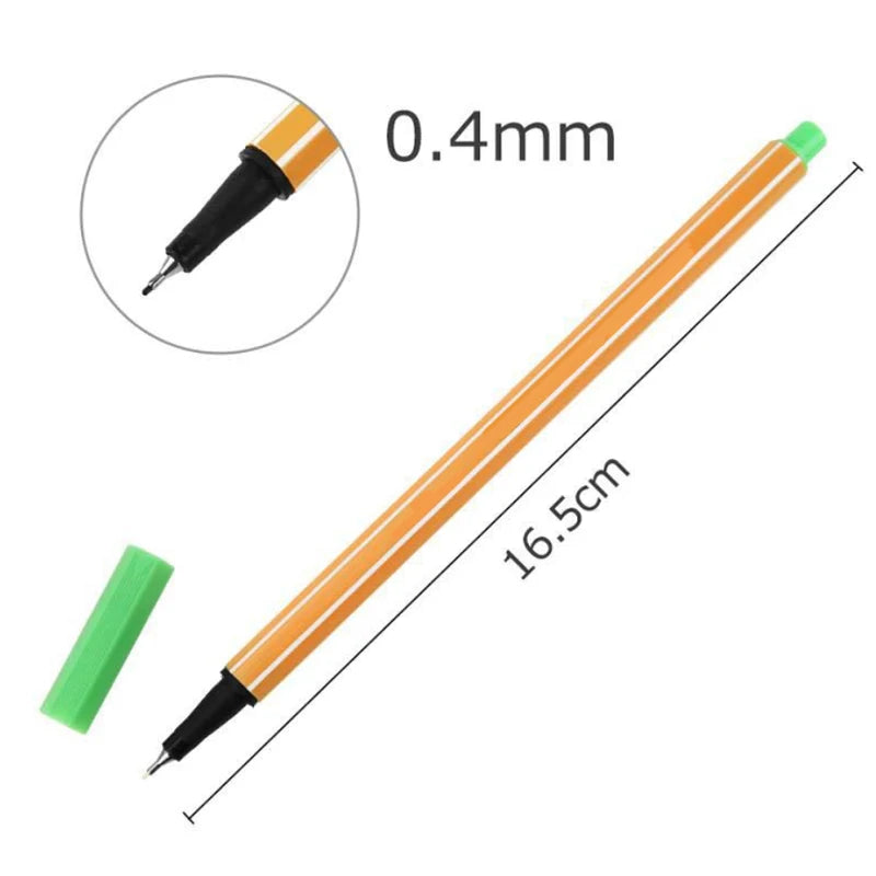 12 Colors Fineliner Set Drawing Pen 0.4mm Liner Pens Sketch Lettering Markers