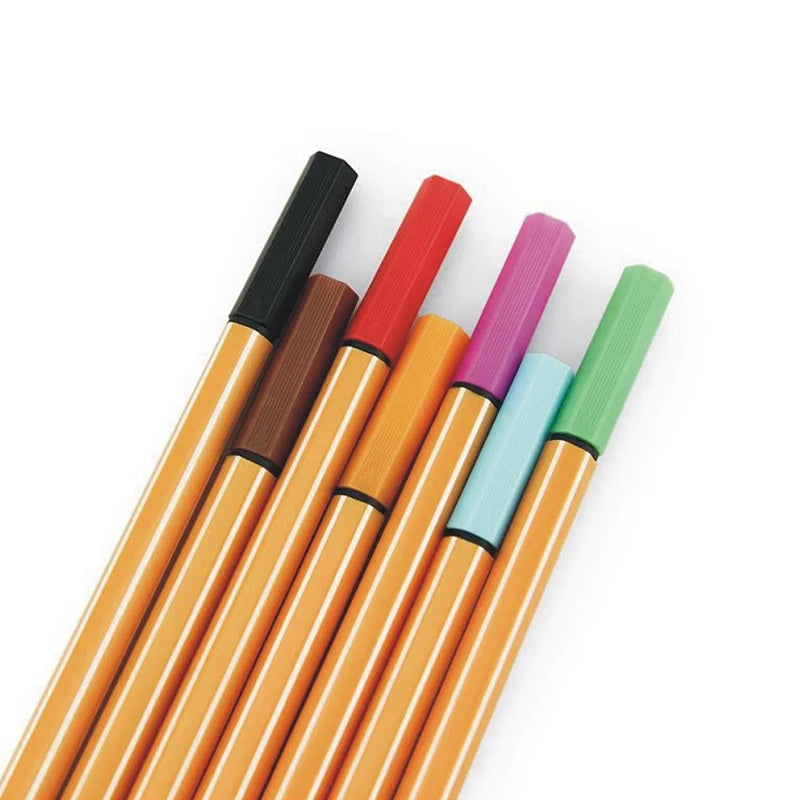 12 Colors Fineliner Set Drawing Pen 0.4mm Liner Pens Sketch Lettering Markers