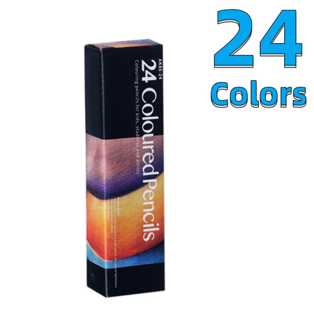 12/24/36/48/72 Colors Oily Colored Pencils Hexagon Wooden Handle Set Artist Drawing Sketch Art Design
