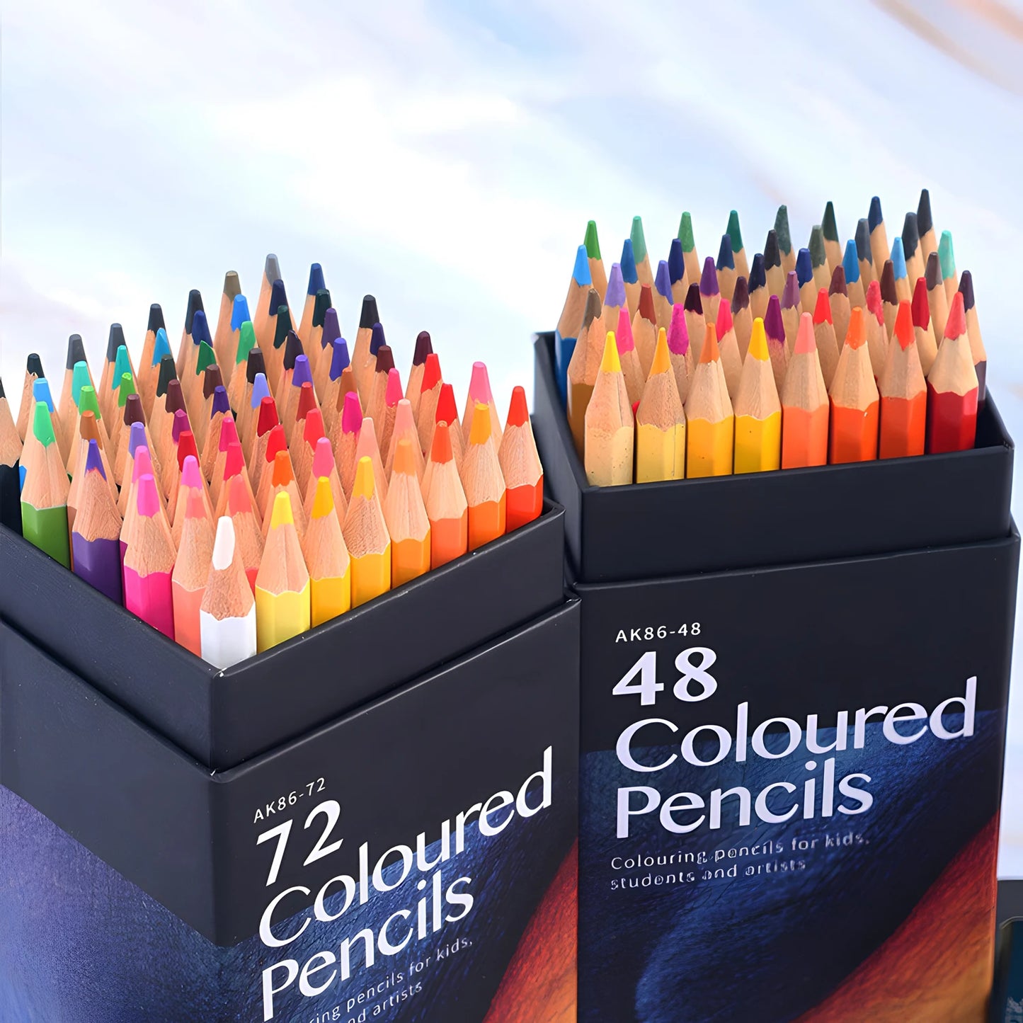 12/24/36/48/72 Colors Oily Colored Pencils Hexagon Wooden Handle Set Artist Drawing Sketch Art Design