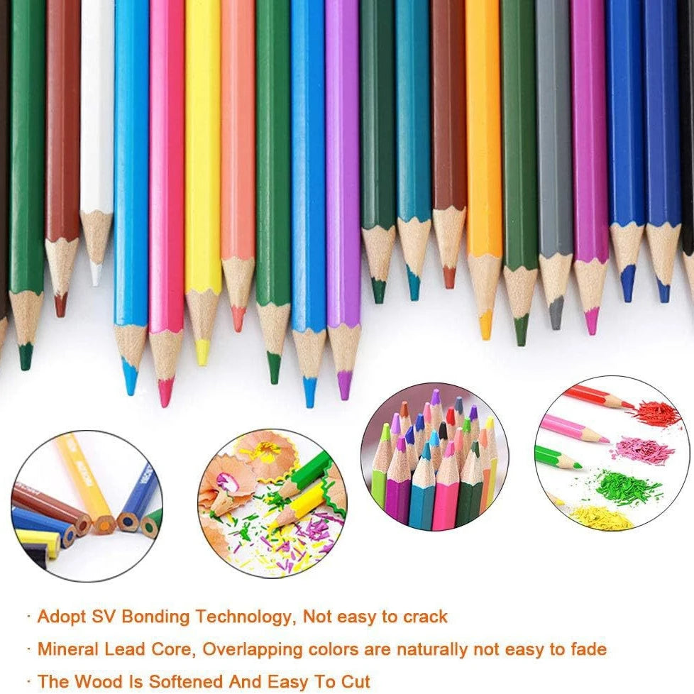 12/24/36/48/72 Colors Oily Colored Pencils Hexagon Wooden Handle Set Artist Drawing Sketch Art Design