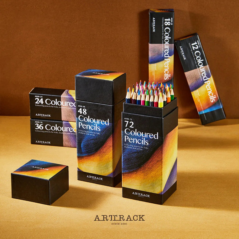 12/24/36/48/72 Colors Oily Colored Pencils Hexagon Wooden Handle Set Artist Drawing Sketch Art Design