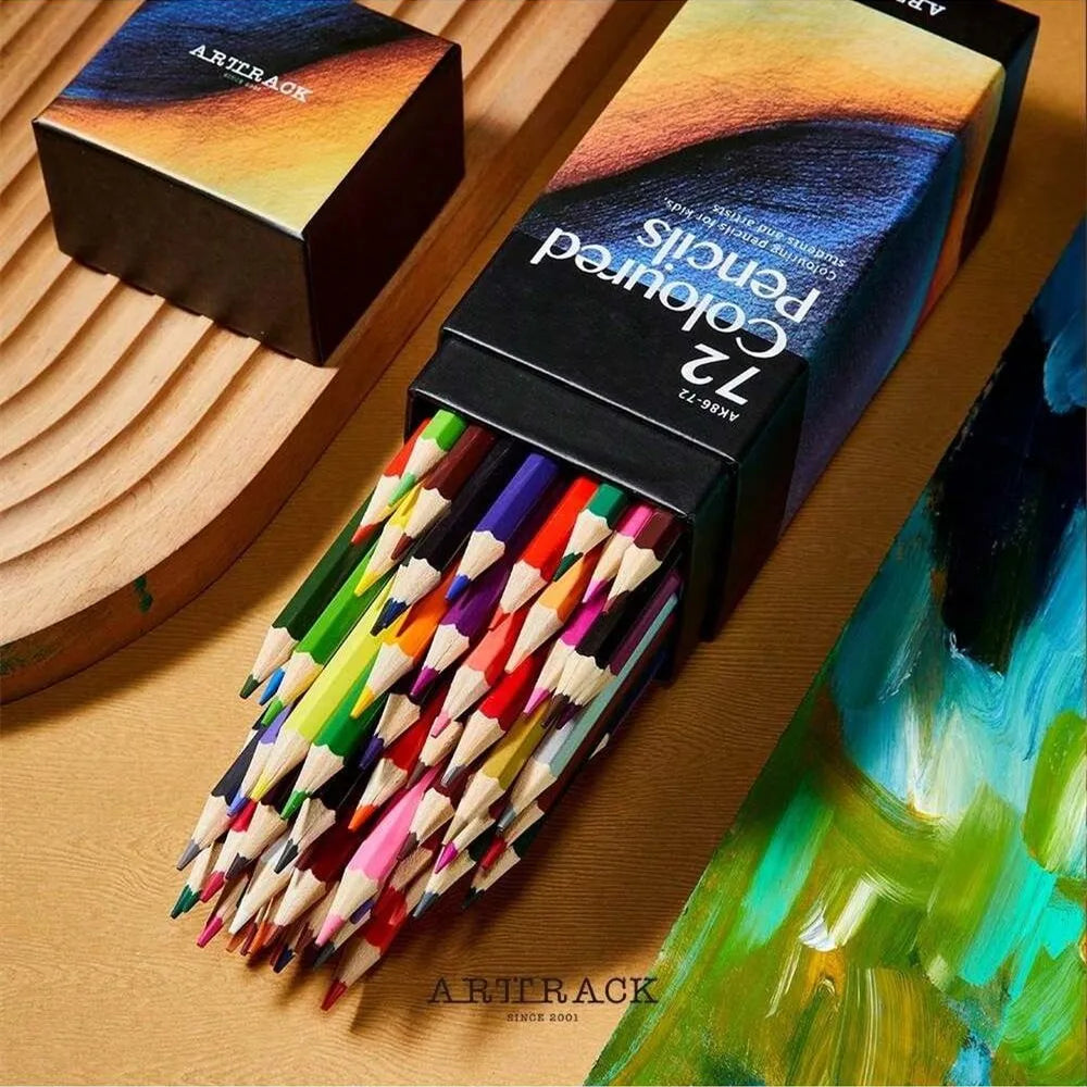 12/24/36/48/72 Colors Oily Colored Pencils Hexagon Wooden Handle Set Artist Drawing Sketch Art Design