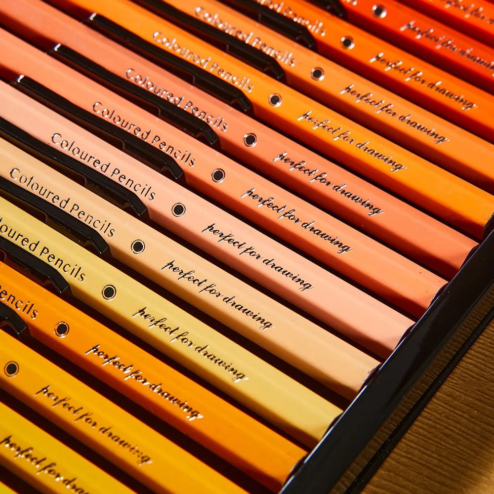 12/24/36/48/72 Colors Oily Colored Pencils Hexagon Wooden Handle Set Artist Drawing Sketch Art Design