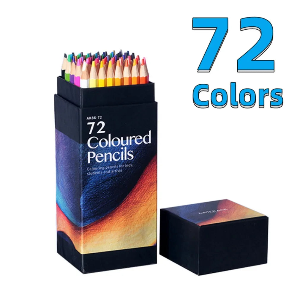 12/24/36/48/72 Colors Oily Colored Pencils Hexagon Wooden Handle Set Artist Drawing Sketch Art Design