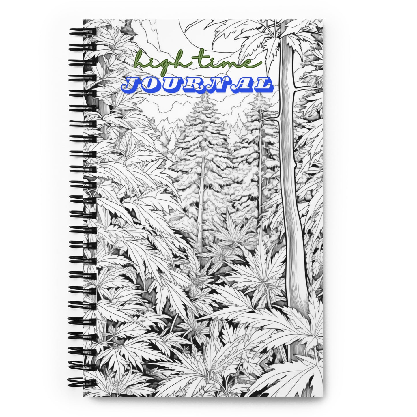 High Time Journal Spiral Notebook: Create, Draw, Organize