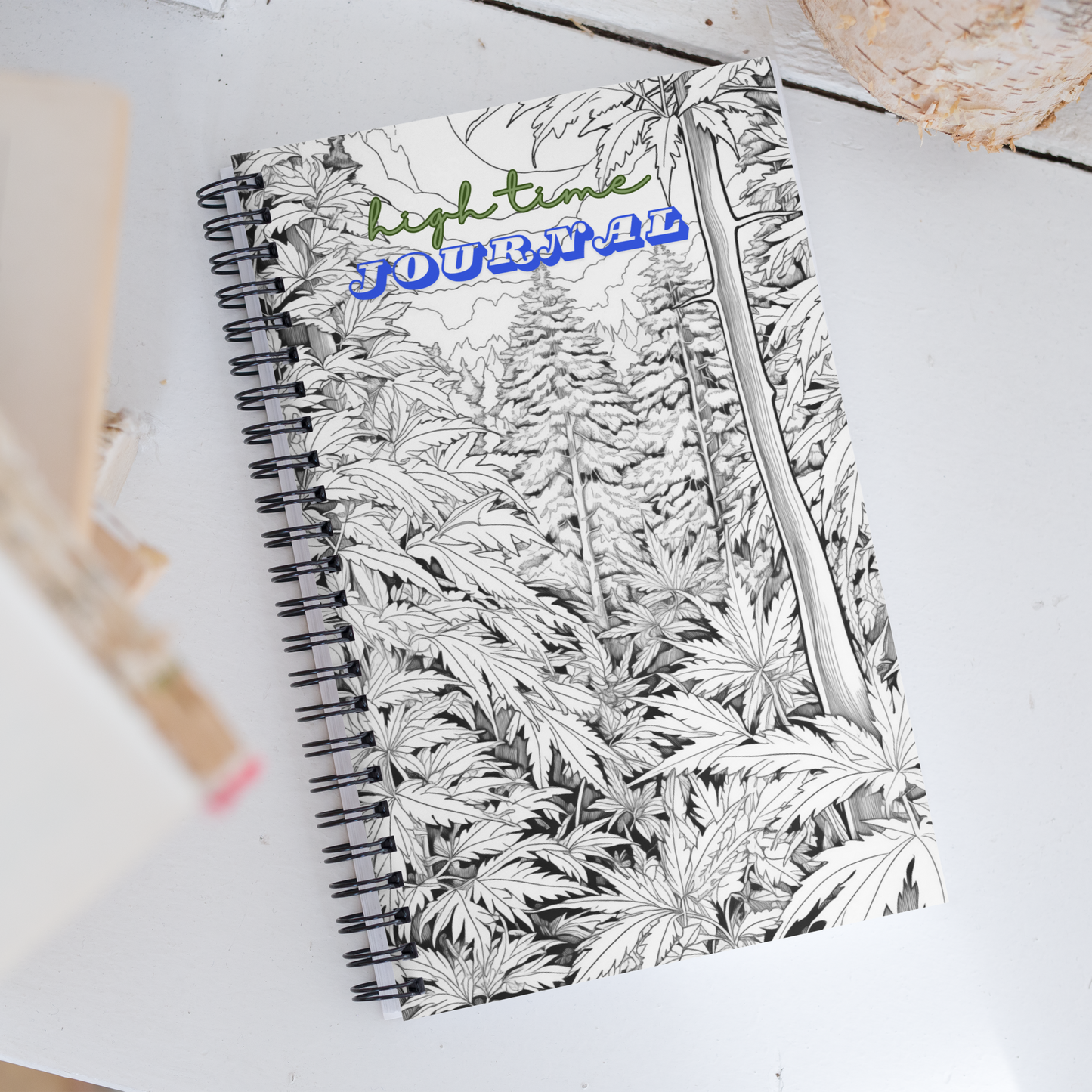 High Time Journal Spiral Notebook: Create, Draw, Organize