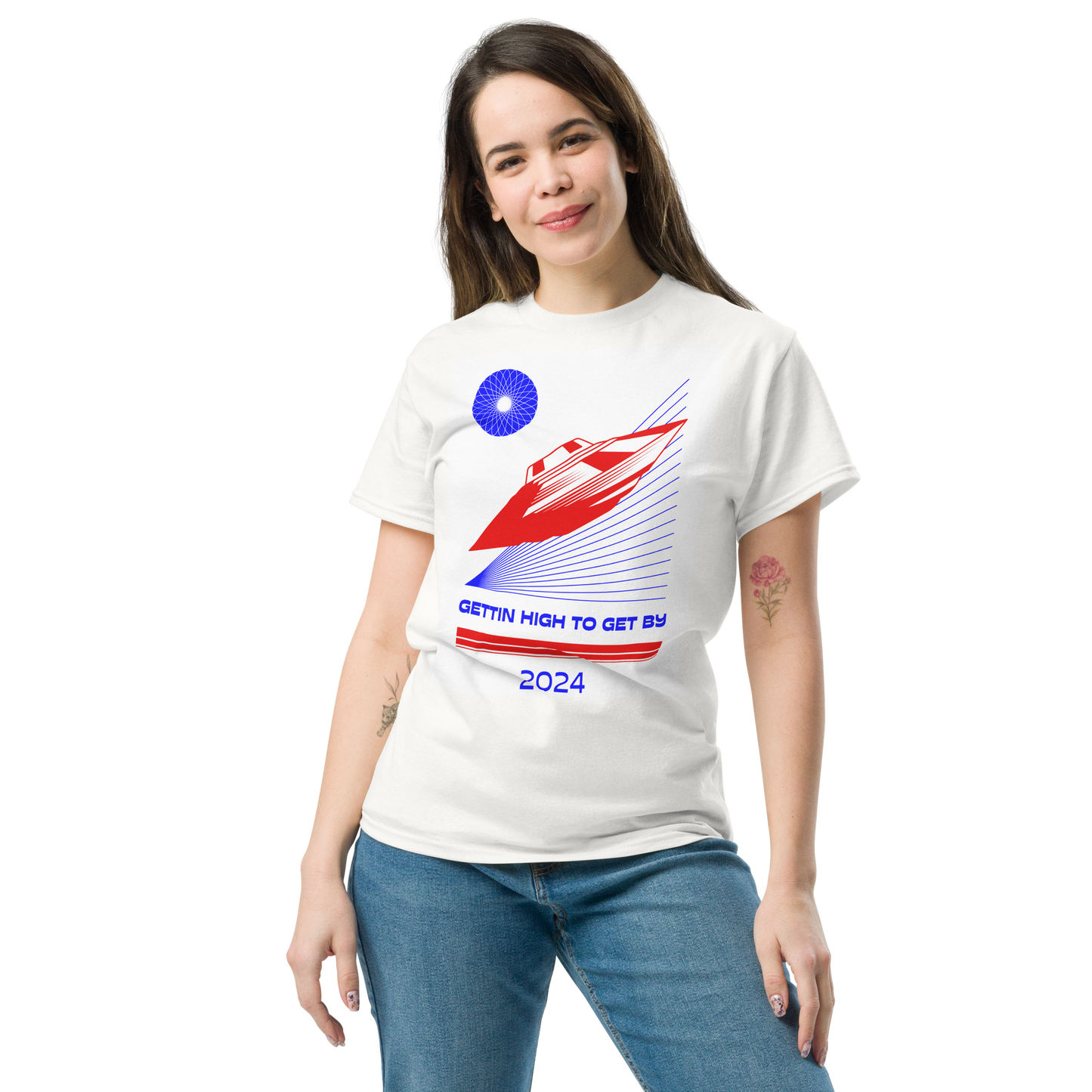 Gettin High To Get By Unisex Tshirt Lounge Wear Apparel