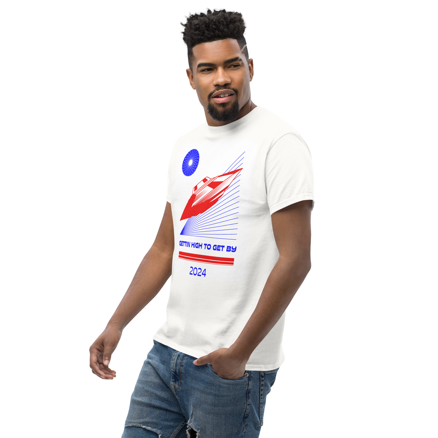 Gettin High To Get By Unisex Tshirt Lounge Wear Apparel
