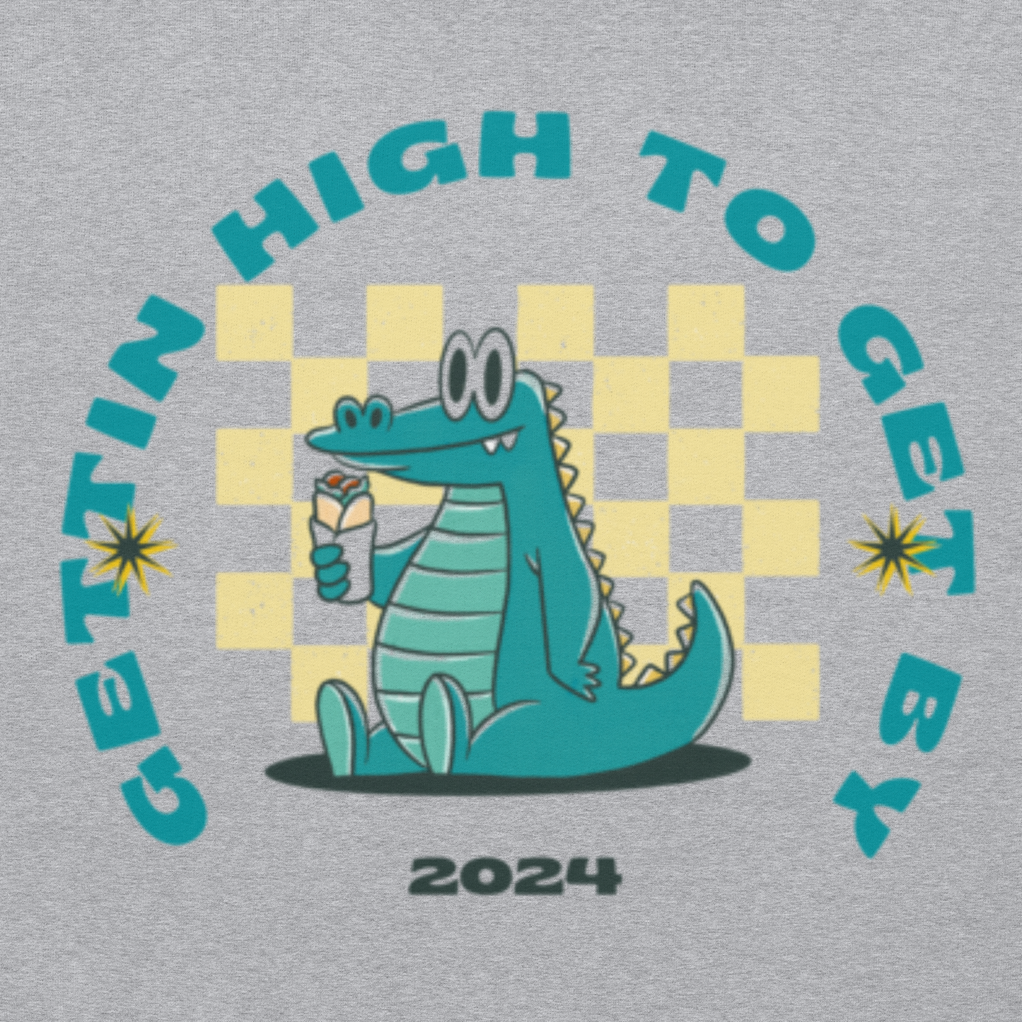 Gettin High To Get By Unisex Hoodie Premium Lounge Wear Apparel