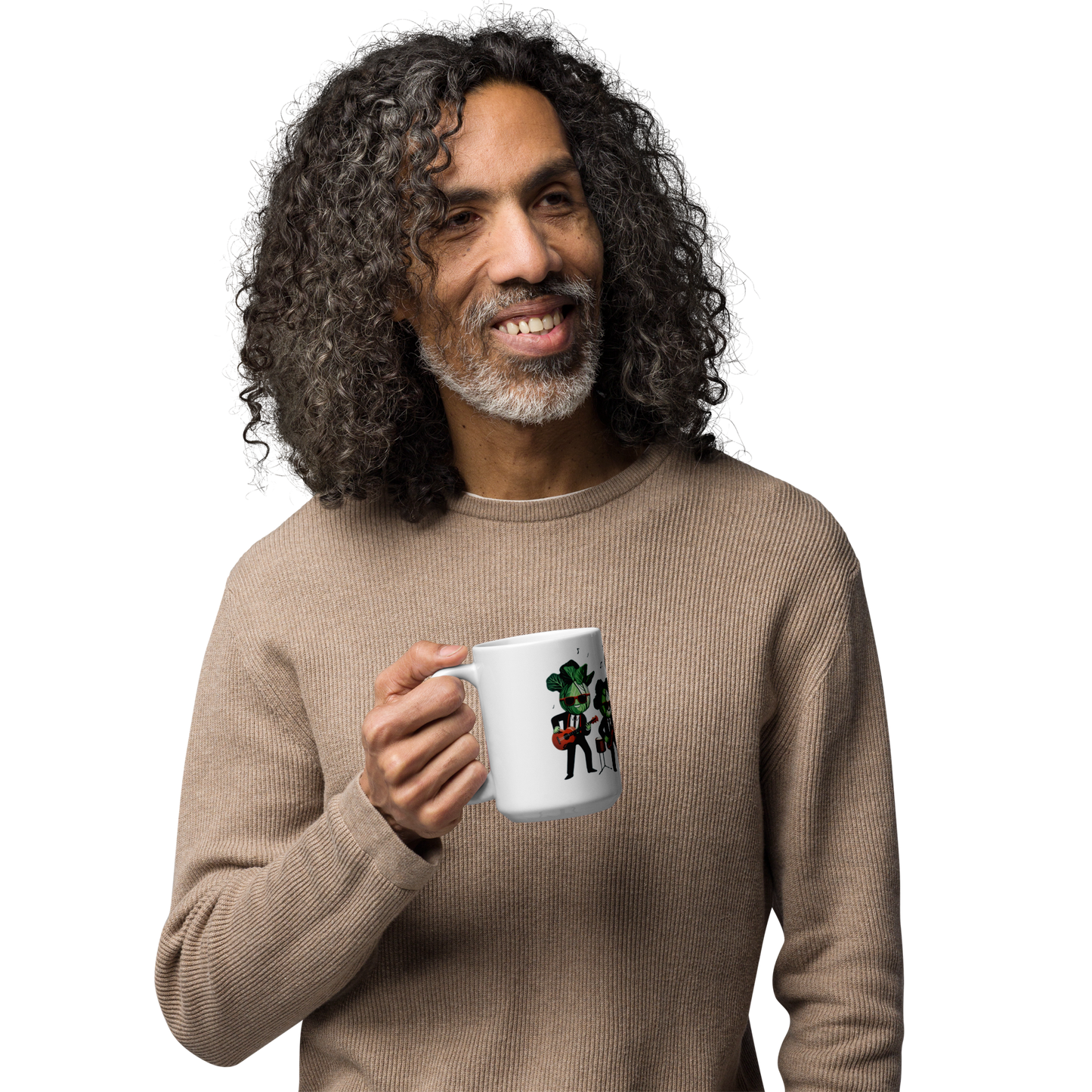 Jazz Cabbage White Glossy Mug